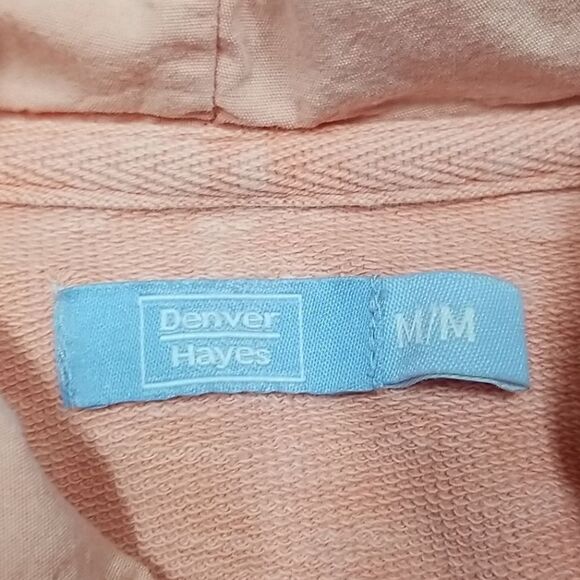 Denver Hayes Hoodie Women's Size Medium Front Zipper Long Sleeve Hooded Cotton - Picture 2 of 6